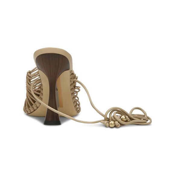 NWT SAM EDELMAN Womens Beige Caged Stretch Trinity Pointed Toe Leather Pumps 8 M - Picture 2 of 5